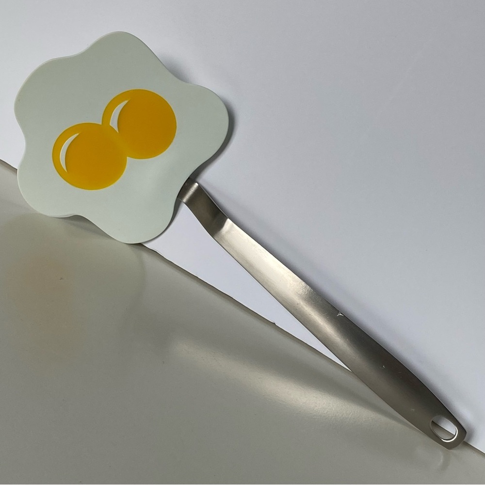 Fried Egg Shaped Spatula with Yoke Tovolo Long Handle Cooking Utensil Breakfast